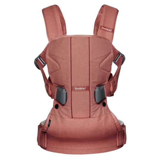 BabyBjörn Baby Carrier One Cotton Mix Be You - Terracotta Pink