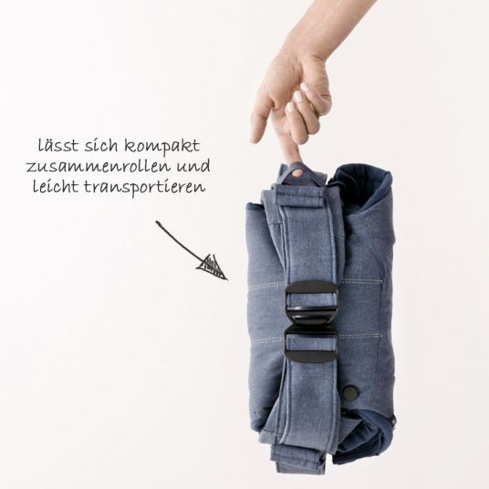 BabyBjörn Baby Sling One Cotton Mix New Version - Classic Jeans Midnight Blue