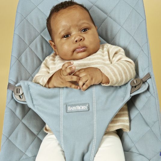 BabyBjörn Baby bouncer Bliss Soft Cotton Be You - Vintage Turquoise