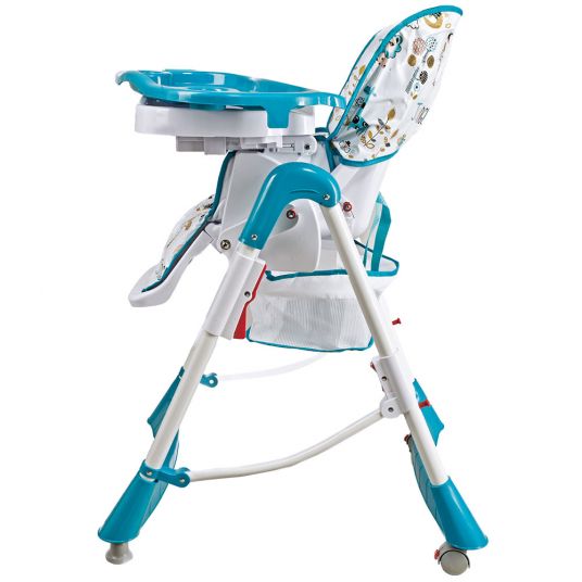 Babygo High chair Tower Jungle - Turquoise