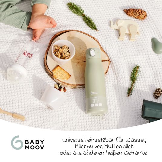 Babymoov Scaldabiberon per il viaggio Moov & Feed - Verde salvia