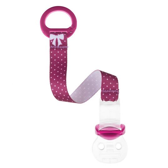 Babymoov Pacifier chain - dots Pink