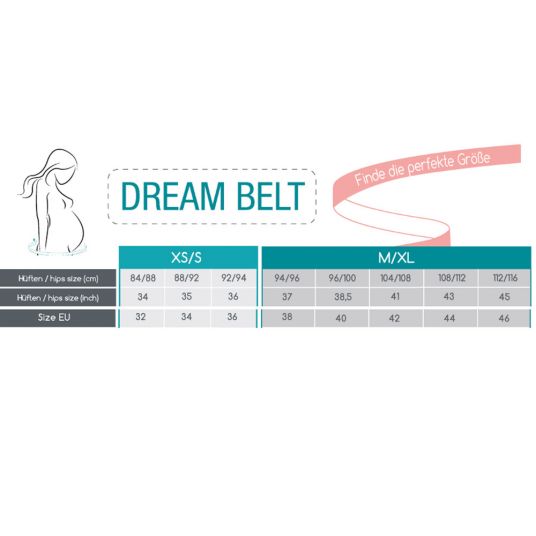 Babymoov Schwangerschafts-Gürtel Dream Belt für Schlafkomfort - Smokey - Gr. XS/S