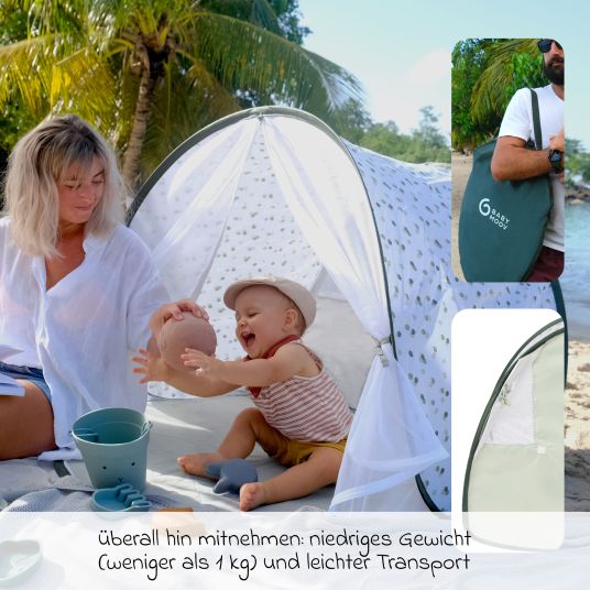 Babymoov Tenda da gioco conchiglia da spiaggia con protezione UV 50+ - Provenza