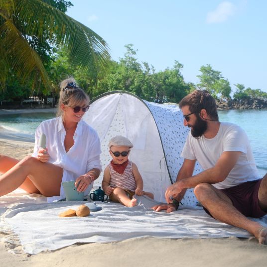 Babymoov Spielzelt Strandmuschel mit UV-Schutz 50+ - Provence