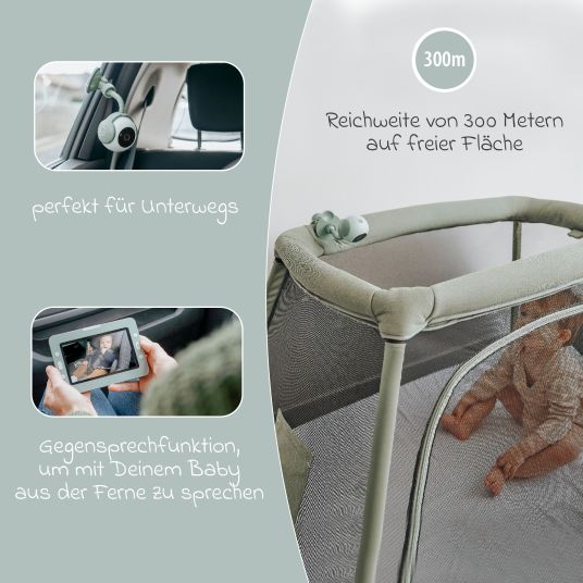 Babymoov Video-Babyphone Yoo Go Plus mit Kamera & 5 Zoll HD-Bildschirm