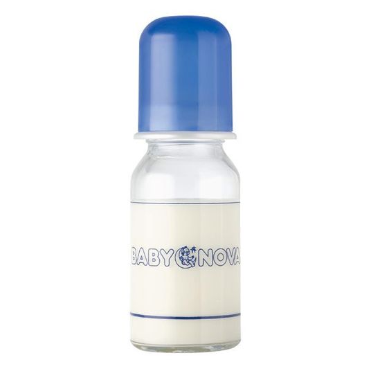 Babynova Glas-Flasche 125 ml - Silikon (Tee)