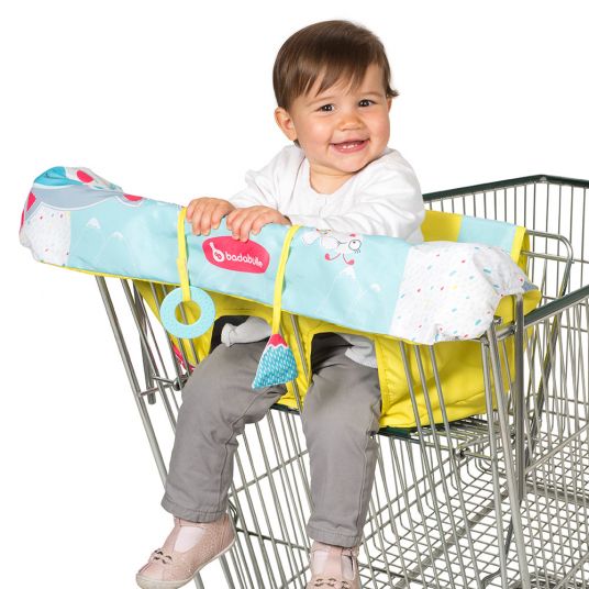 Badabulle Seat cover for shopping cart - Mountain animals