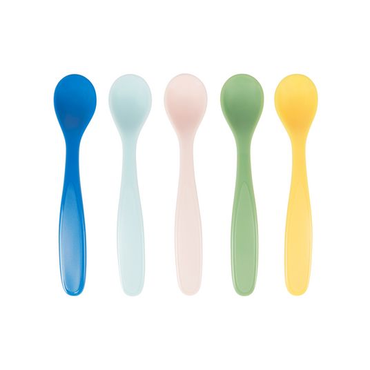 Badabulle Soft spoon 5-pack - Colorful