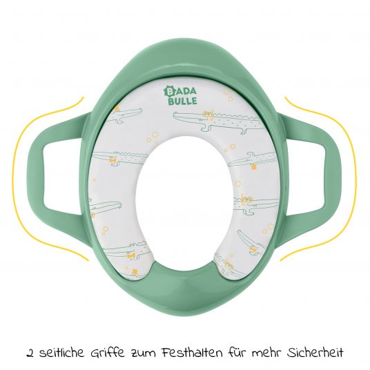 Badabulle Toilettensitz Soft mit Griffen - Grün