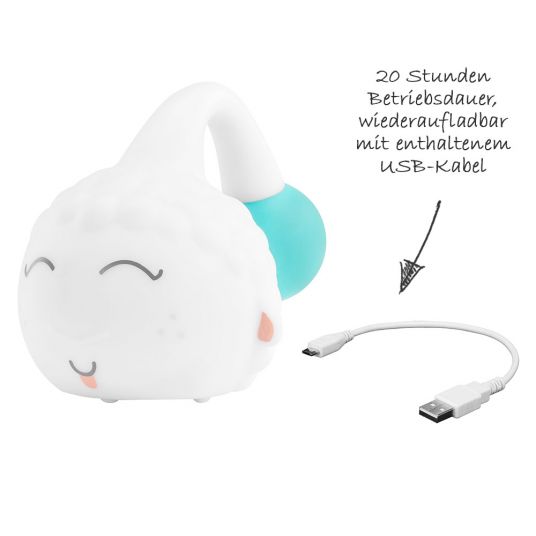 Badabulle Portable night light with color change - sheep Leo