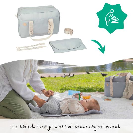 Badabulle Wickeltasche Bowling - Grey