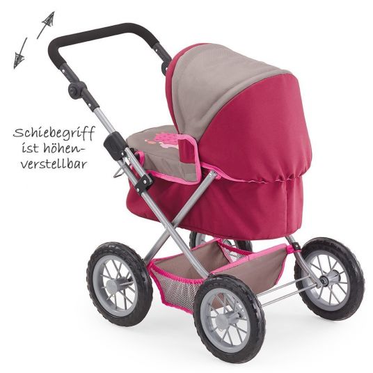 Bayer Design Puppenwagen Trendy Prinzessin - Grau Pink