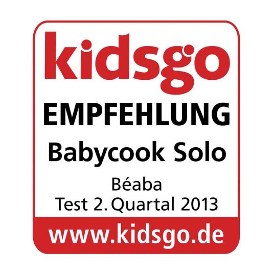 Beaba Babycook Solo Pastellblau mit gratis Waage & Kochbuch