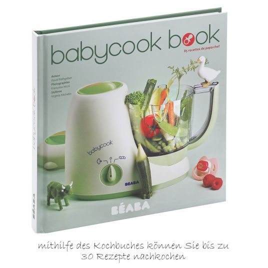 Beaba Babycook Solo Pastellblau mit gratis Waage & Kochbuch