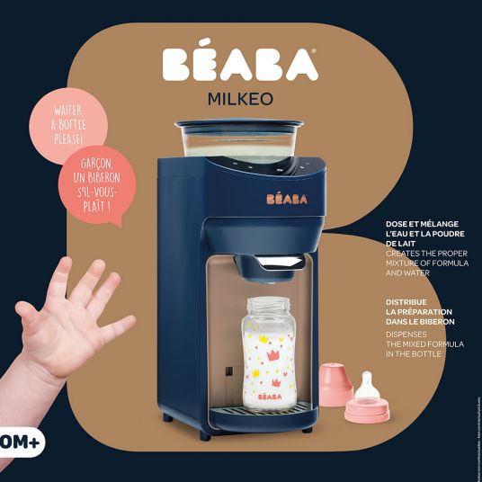 Beaba Baby Bottle Maker Milkeo - Fully Automatic Baby Bottle Maker - Night Blue