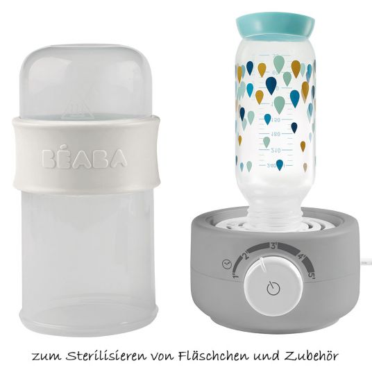 Beaba Scaldapappe e sterilizzatore Babymilk Second - Grigio Bianco