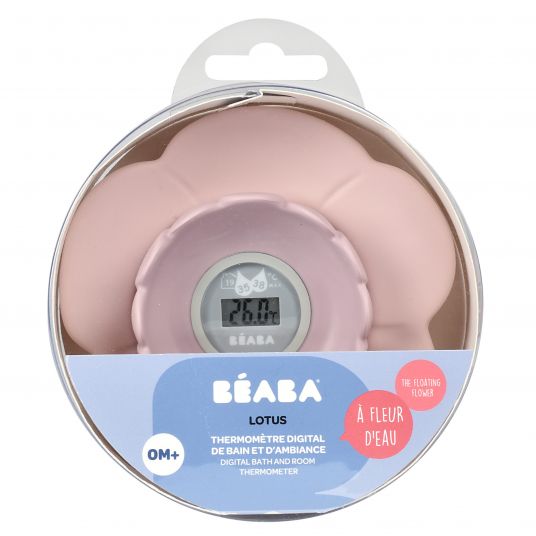 Beaba Badethermometer digital - Badeblume - Old Pink