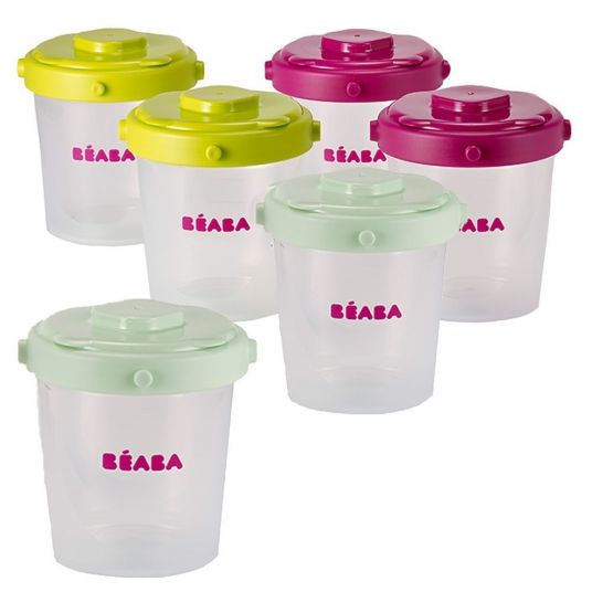 Beaba Set di tazze impilabili da 200 ml - 6 pezzi