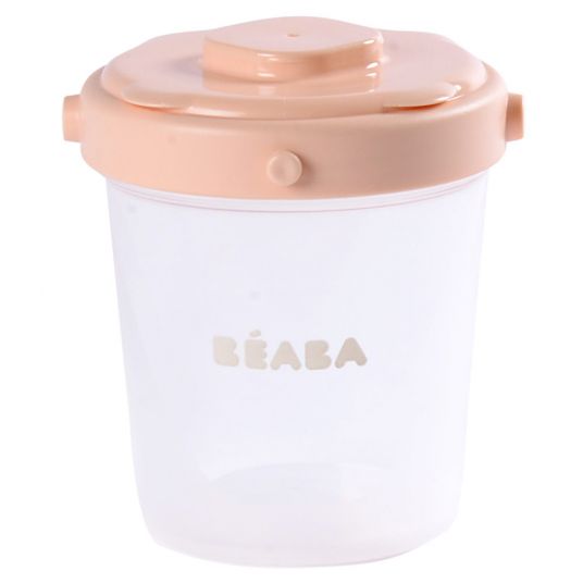 Beaba Portionsbecher zum Stapeln - 6er Pack 200 ml - Rose Pink
