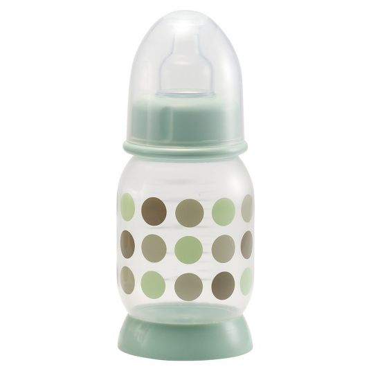 Beaba PP-Babyflasche Punkte 120 ml - Silikon Gr.1 Tee - Pastellblau