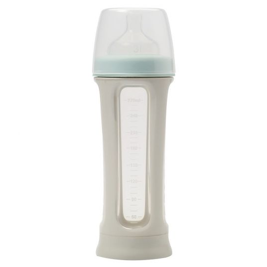 Beaba Silicone bottle Biboz 270 ml - silicone size 2 - pastel blue