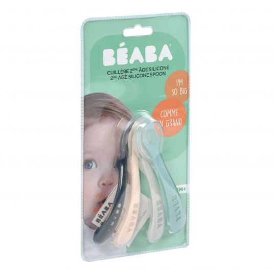 Beaba Silicone Spoon 4 Pack Second Age - Drizzle