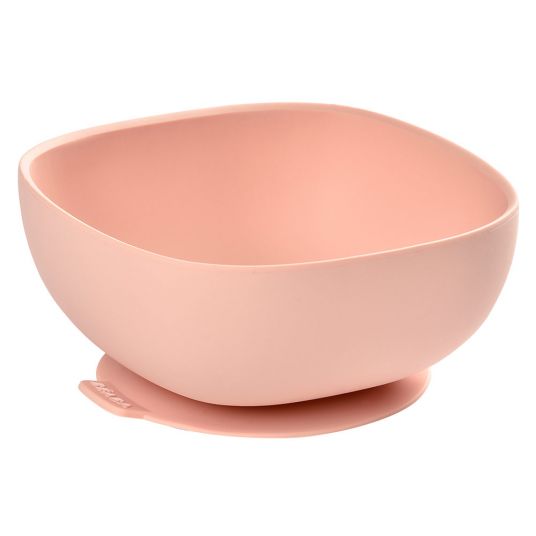 Beaba Silicone Bowl with Suction Base - Rose Pink