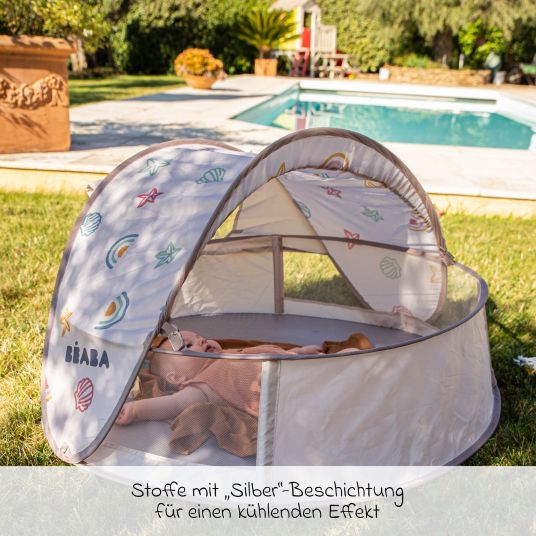 Beaba Spielzelt & Babynest Breezy mit UV-Schutz - Clay Earth