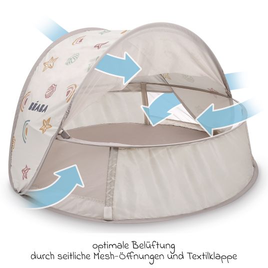 Beaba Spielzelt & Babynest Breezy mit UV-Schutz - Clay Earth