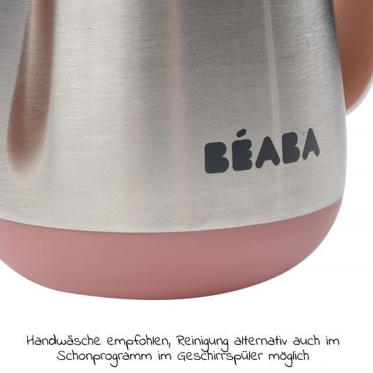 Beaba Stainless Steel Straw Mug - Old Pink - Gr. 250 ml