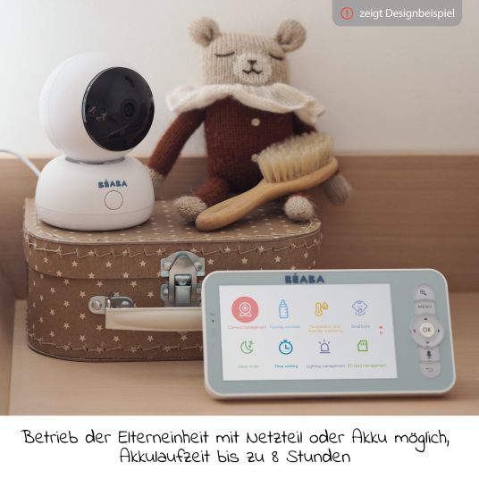 Beaba Video-Babyphone Zen Premium mit App Steuerung - 360° Weitwinkel