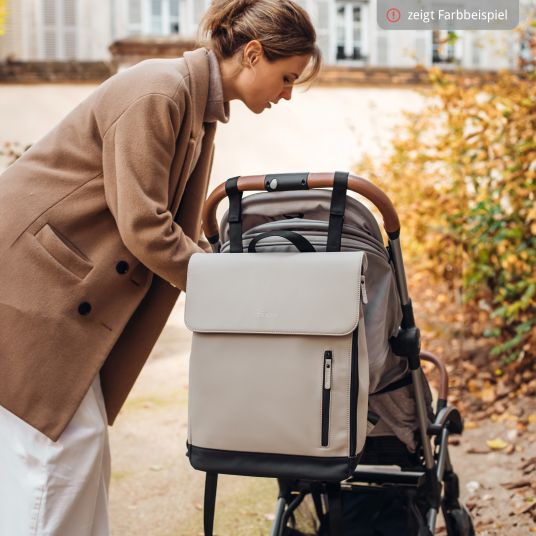 Beaba Wickelrucksack inkl. Wickelunterlage & Kinderwagenbefestigung - Oslo - Mineral Grey