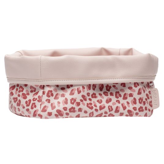 bébé-jou Storage Basket - Leopard Pink