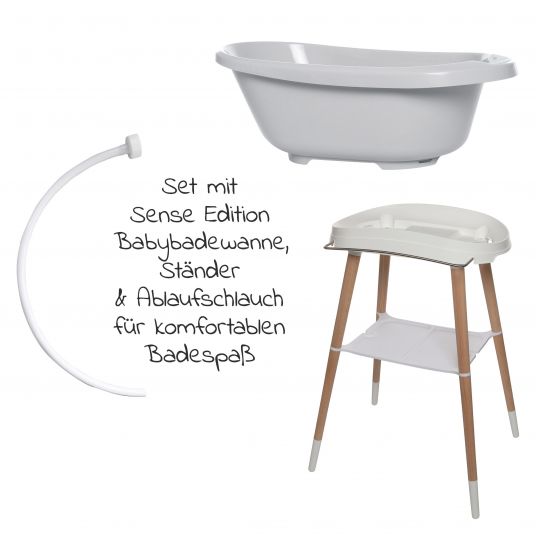 bébé-jou Bath Station Sense Edition - 3 pieces - Light Grey
