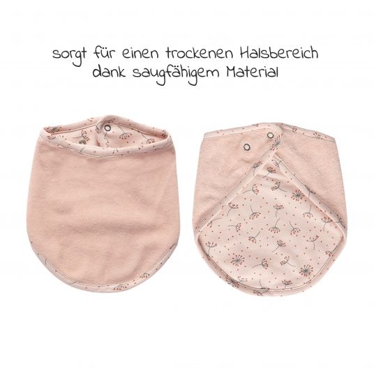 bébé-jou Bandana-Lätzchen 2er Pack - Wish Pink