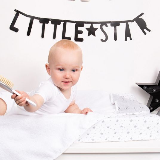 bébé-jou Asciugamano con cappuccio 85 x 75 cm - Little Star