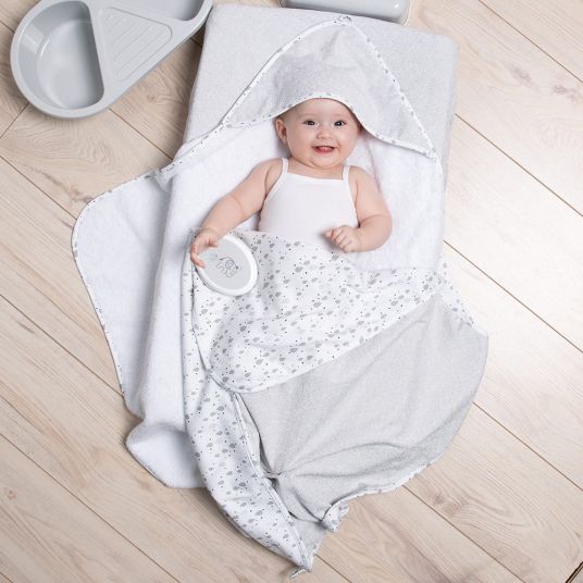 bébé-jou Hooded bath towel 85 x 75 cm - Ollie