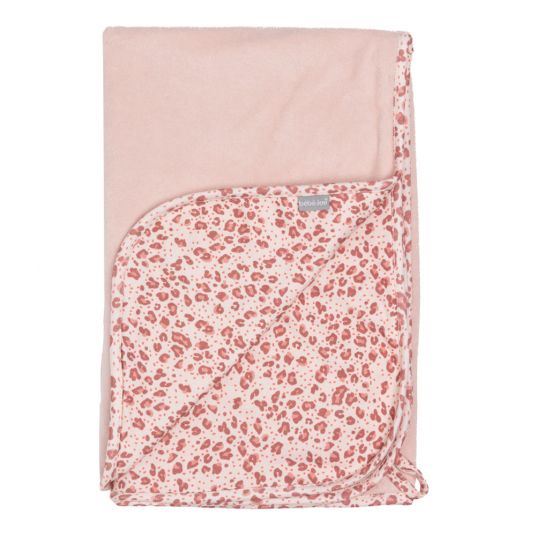 bébé-jou Reversible blanket 75 x 100 cm - Leopard Pink