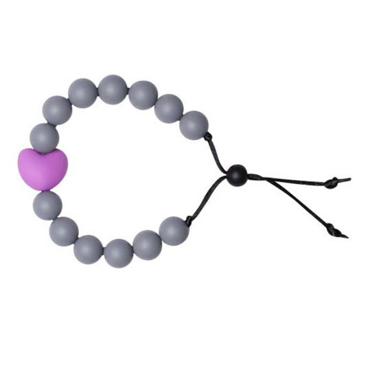 BellaJane Bracelet gray, heart purple