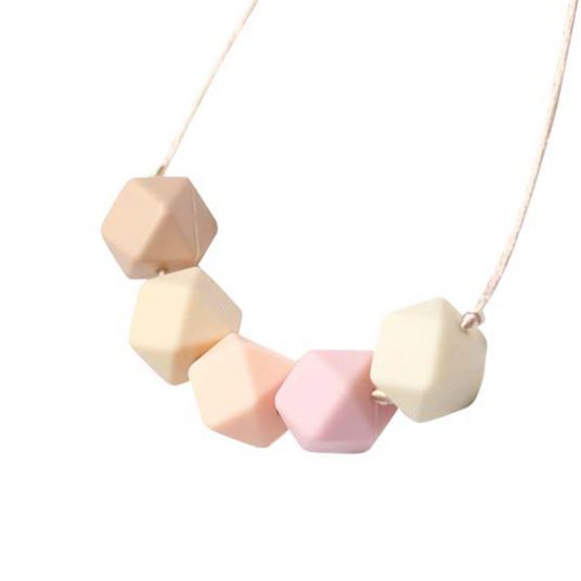 BellaJane Mummy necklace 5s hexagon pastel