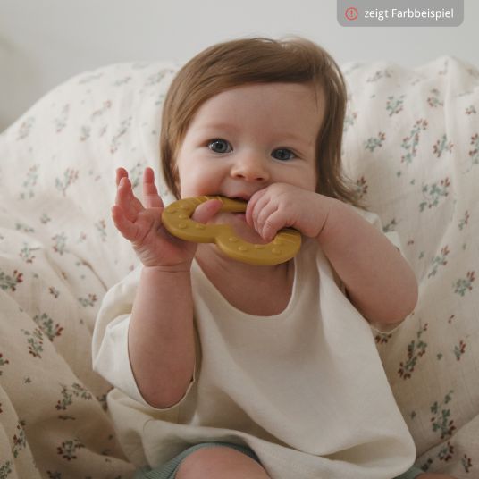 Bibs Teething ring - Baby Bitie - Heart - Blush