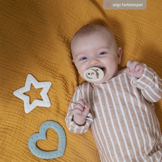 Bibs Beißring - Baby Bitie - Star - Ivory