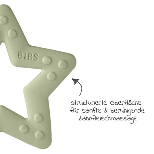 Bibs Beißring - Baby Bitie - Star - Sage