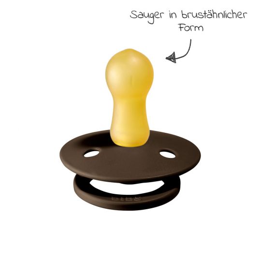 Bibs Schnuller - Colour 2er Pack - Chocolate / Sand - Gr. 6-18 M