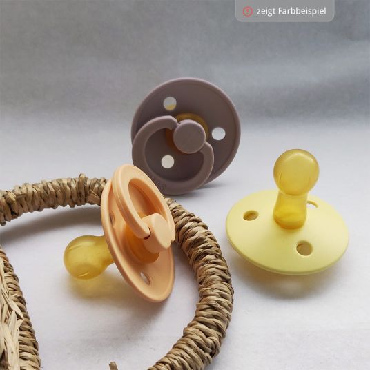 Bibs Pacifier - Color 2 Pack - Chocolate / Sand - Gr. 6-18 M