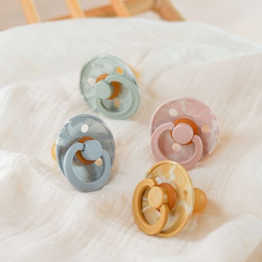Bibs Pacifiers - Color 2 Pack - Tie Dye - Sage / Ivory - Sizes 6-18 M