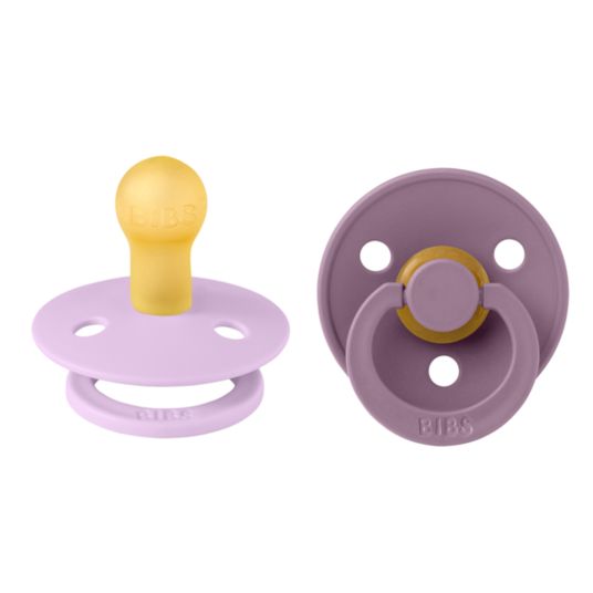 Bibs Pacifier - Color 2-pack - Violet Sky / Mauve - Size 0-6 M