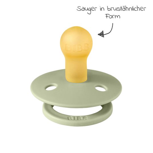 Bibs Pacifiers - Color 4 Pack - Sage / Cloud / Ivory - Gr. 0-6 M