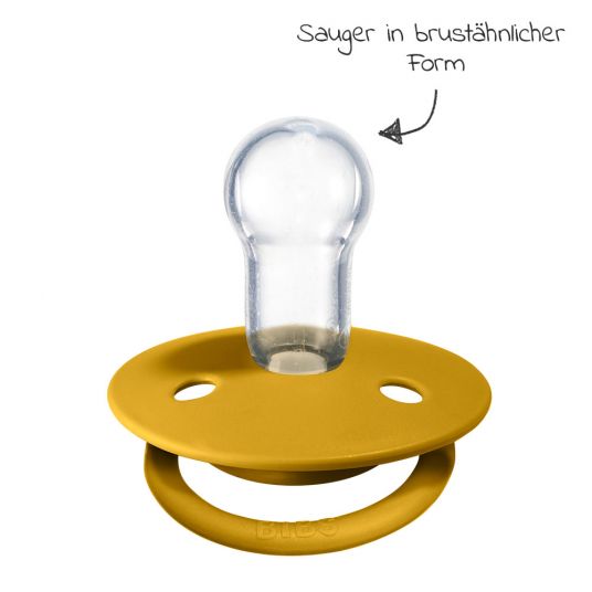 Bibs Schnuller - De Lux 2er Pack - Silikon - Mustard / Petrol - Gr. 0-36 M
